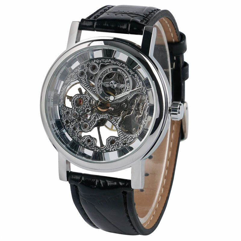 Luxury Watch Nice - Reloj de pulsera de cuero sintético