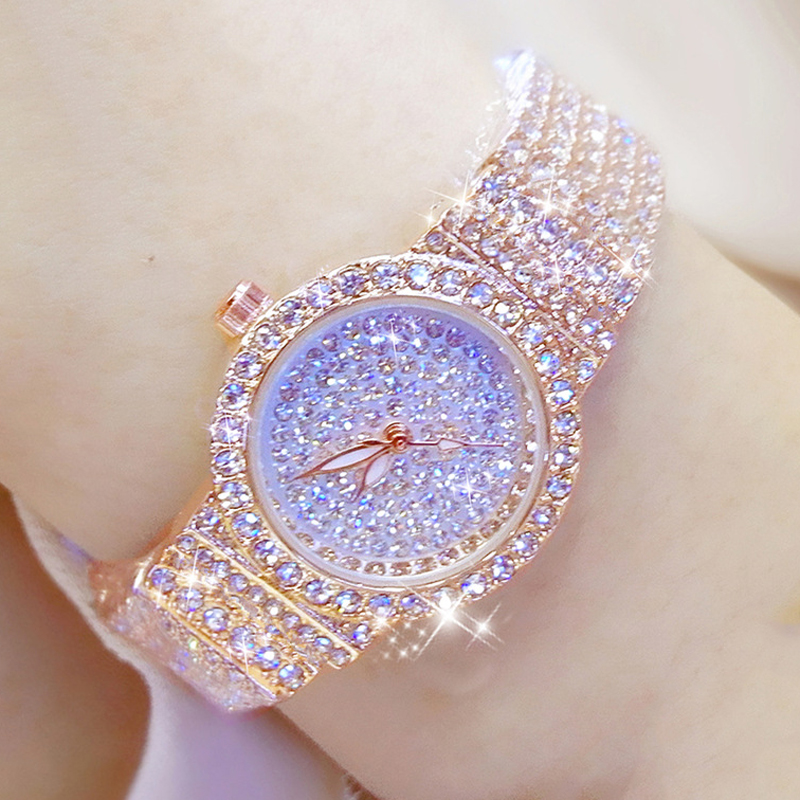 Luxury Watch Female - BS-Reloj de pulsera de diamantes para