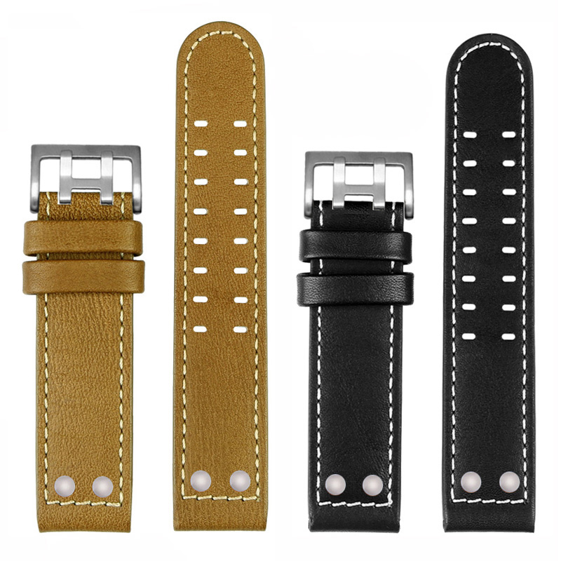 Field Watch Military - Correa de reloj de cuero genuino