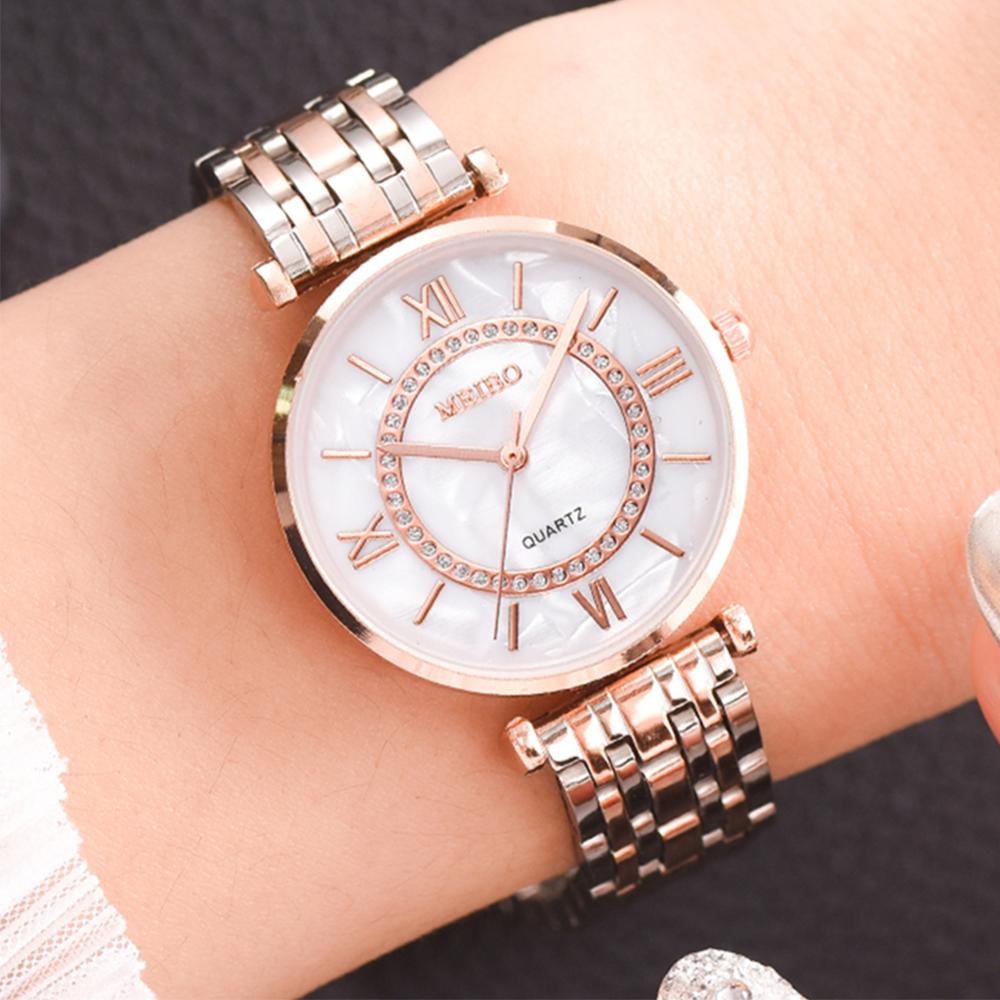Luxury Watch Female - Relojes de pulsera de cristal de