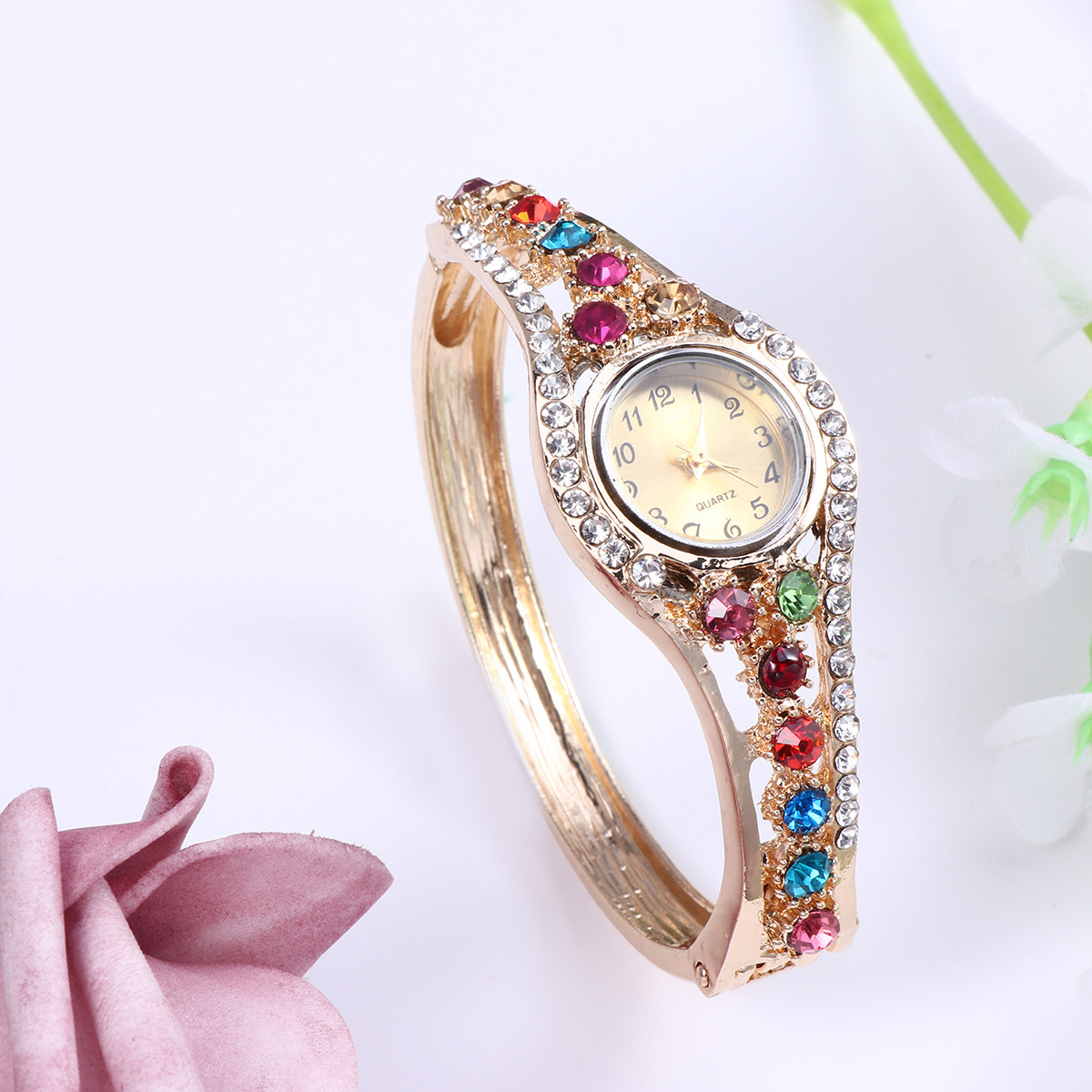 Luxury Watch White - Reloj de Cuarzo de Lujo para