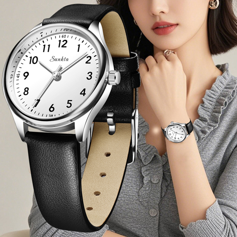Luxury Watch White - LIGE, reloj de cuarzo Simple a