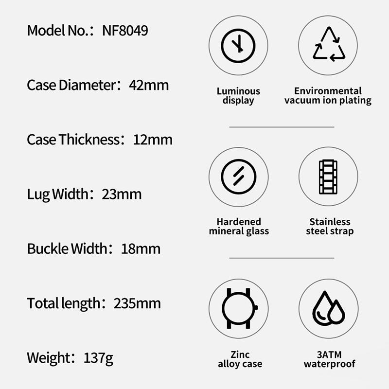 Reloj de moda NAVIFORCE para h - Field Watch Military reseña y precio