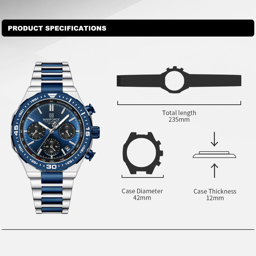 Reloj de moda NAVIFORCE para h - Field Watch Military reseña y precio