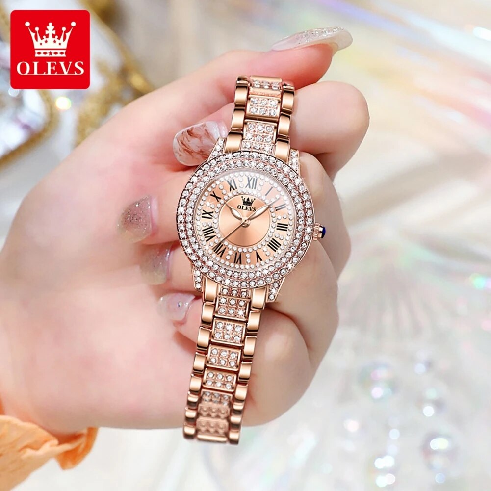 OLEVS 9943 reloj de cuarzo Ori - Luxury Watch Girl reseña y precio