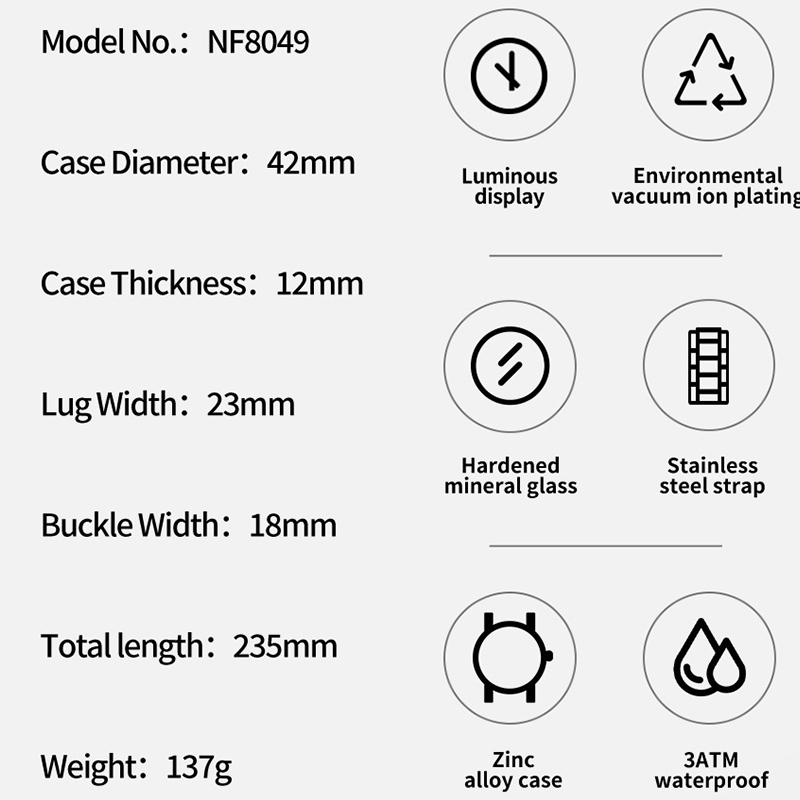 Relojes NAVIFORCE para hombre, - Field Watch Military reseña y precio