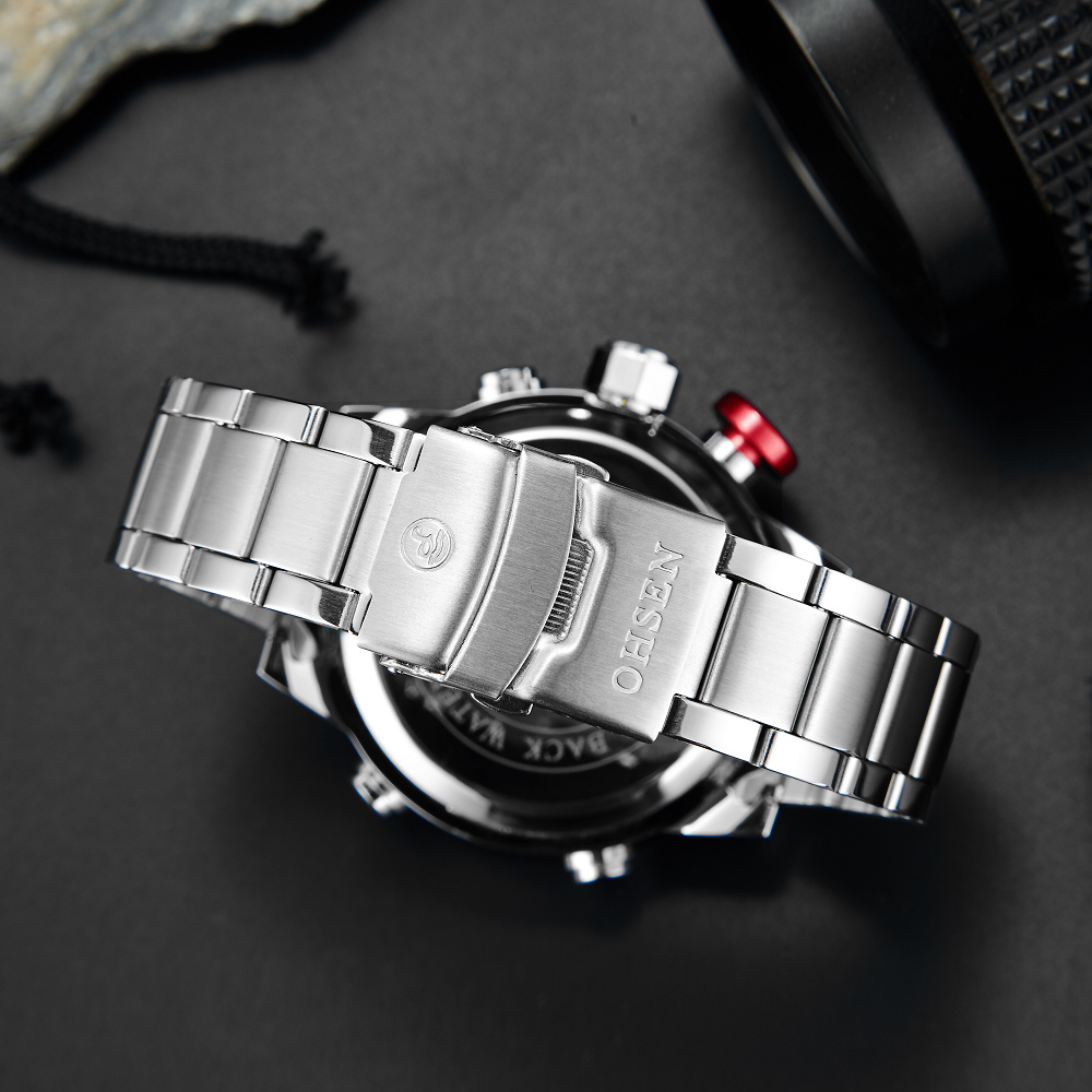 OHSEN-Reloj de pulsera Digital - Luxury Watch White reseña y precio