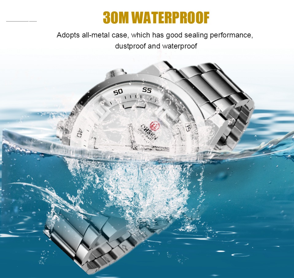 OHSEN-Reloj de pulsera Digital - Luxury Watch White reseña y precio
