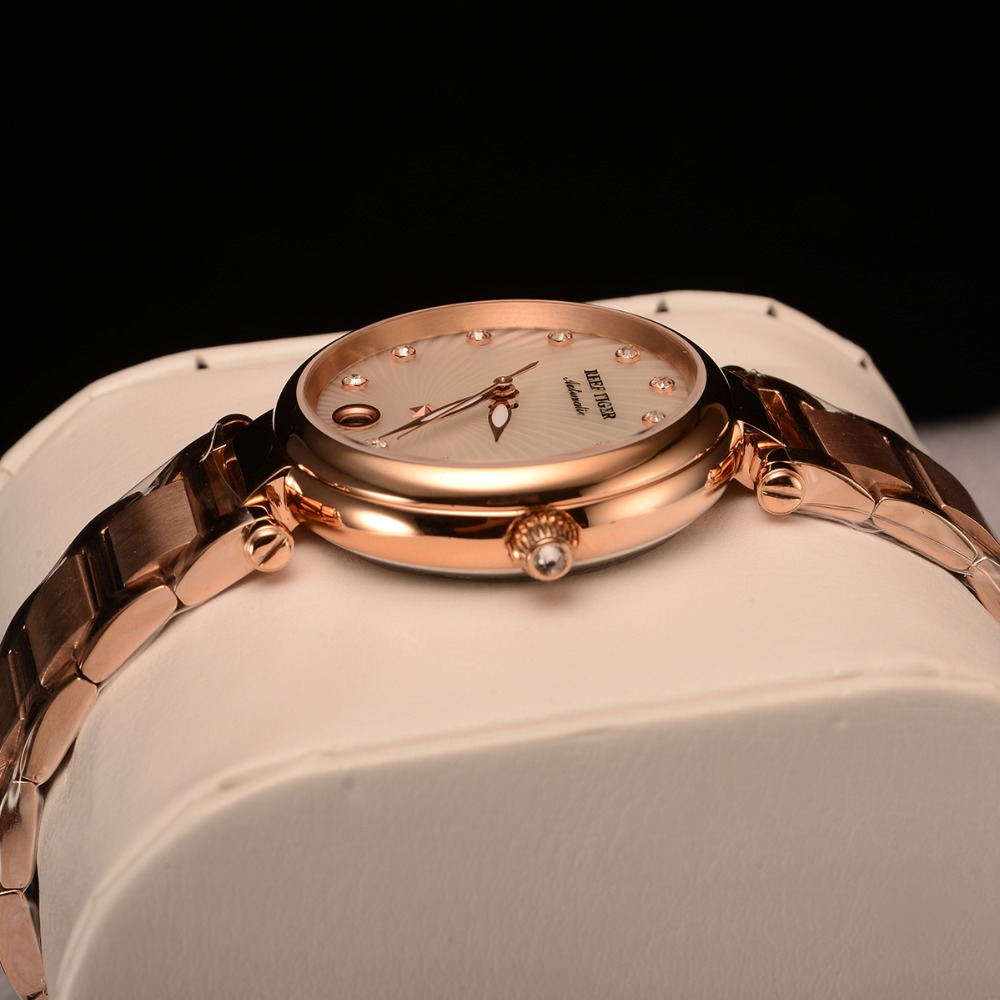 Reef Tiger/RT-relojes automáti - Luxury Watch White reseña y precio