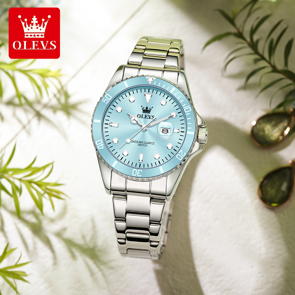 OLEVS-reloj de cuarzo resisten - Luxury Watch Girl reseña y precio