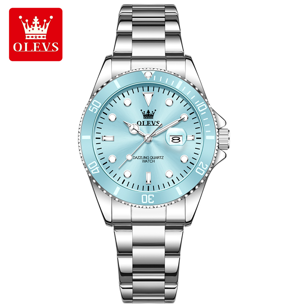 OLEVS-reloj de cuarzo resisten - Luxury Watch Girl reseña y precio
