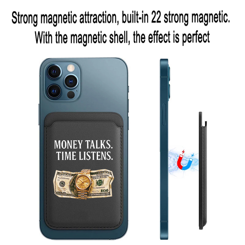 Funda de Piel Blanca Magnética - Luxury Watch Quotes reseña y precio