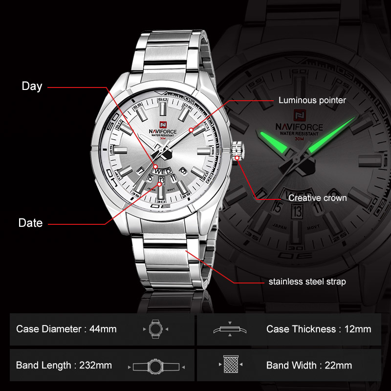 Relojes de marca NAVIFORCE par - Field Watch Military reseña y precio
