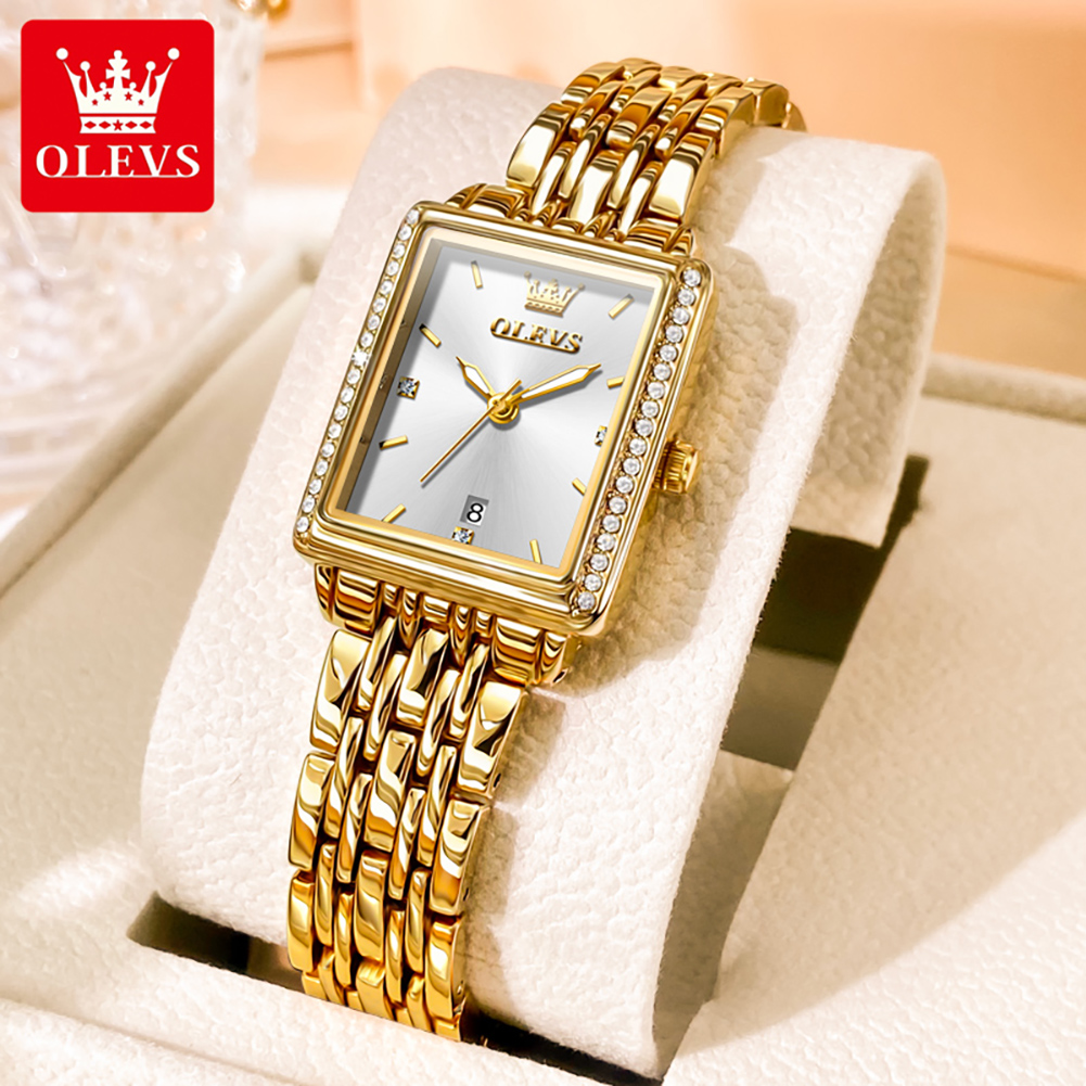Reloj OLEVS 9995 con Fecha par - Luxury Watch Girl reseña y precio