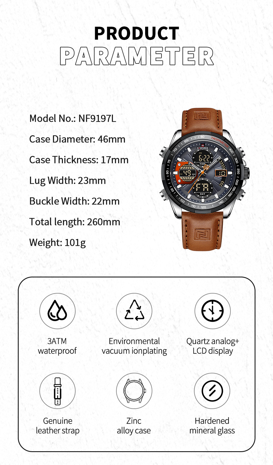 NAVIFORCE-relojes deportivos p - Field Watch Military reseña y precio